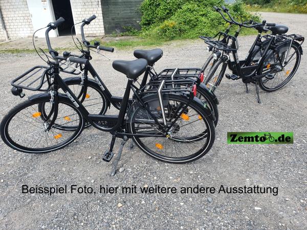 Sehr starkes Hollandrad 26/28 Zoll "Burgers", Leihfahrrad, Firmenfahrrad schwarz-glanz